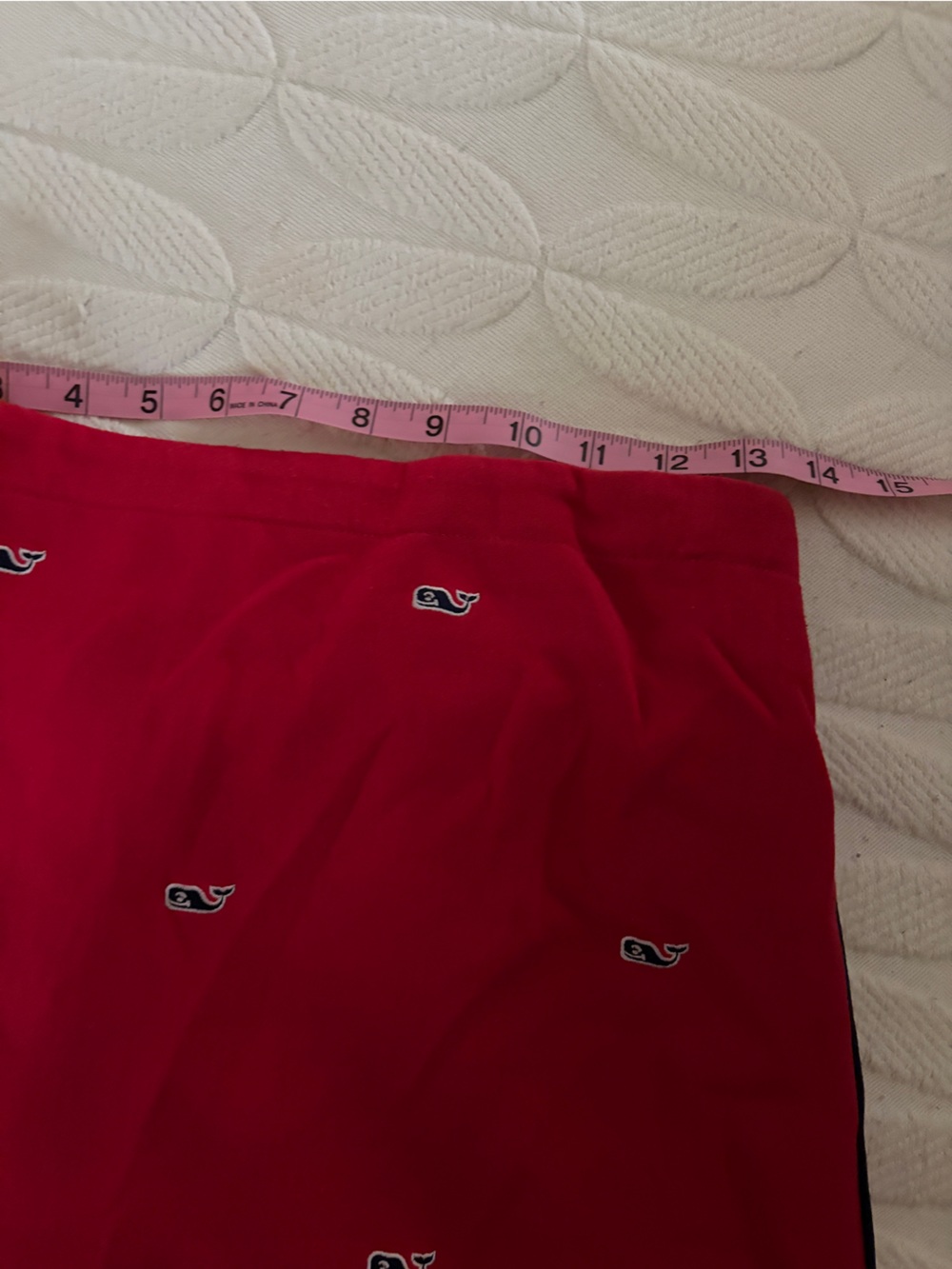 Vineyard Vines Red Mini Skirt size 16 youth or women’s S Whale Motifs. - Picture 4 of 10